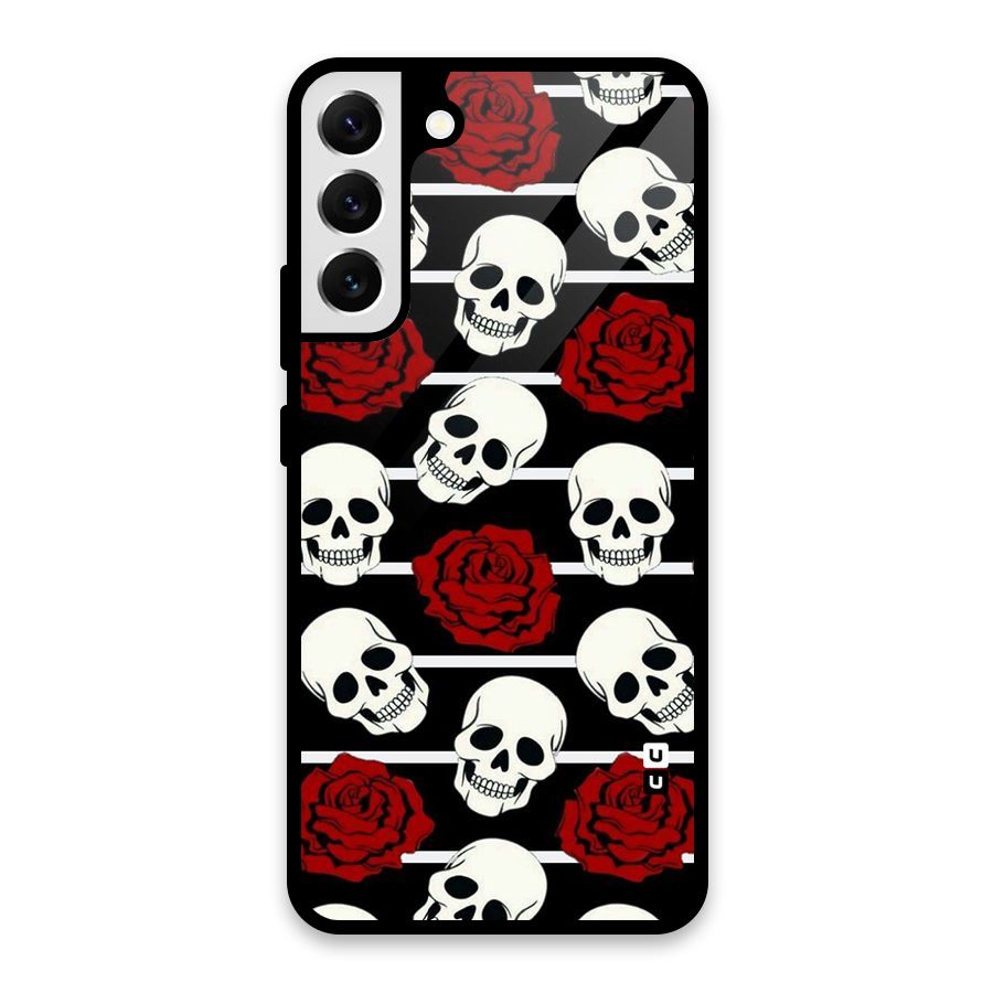 Adorable Skulls Glass Back Case for Galaxy S22 Plus 5G