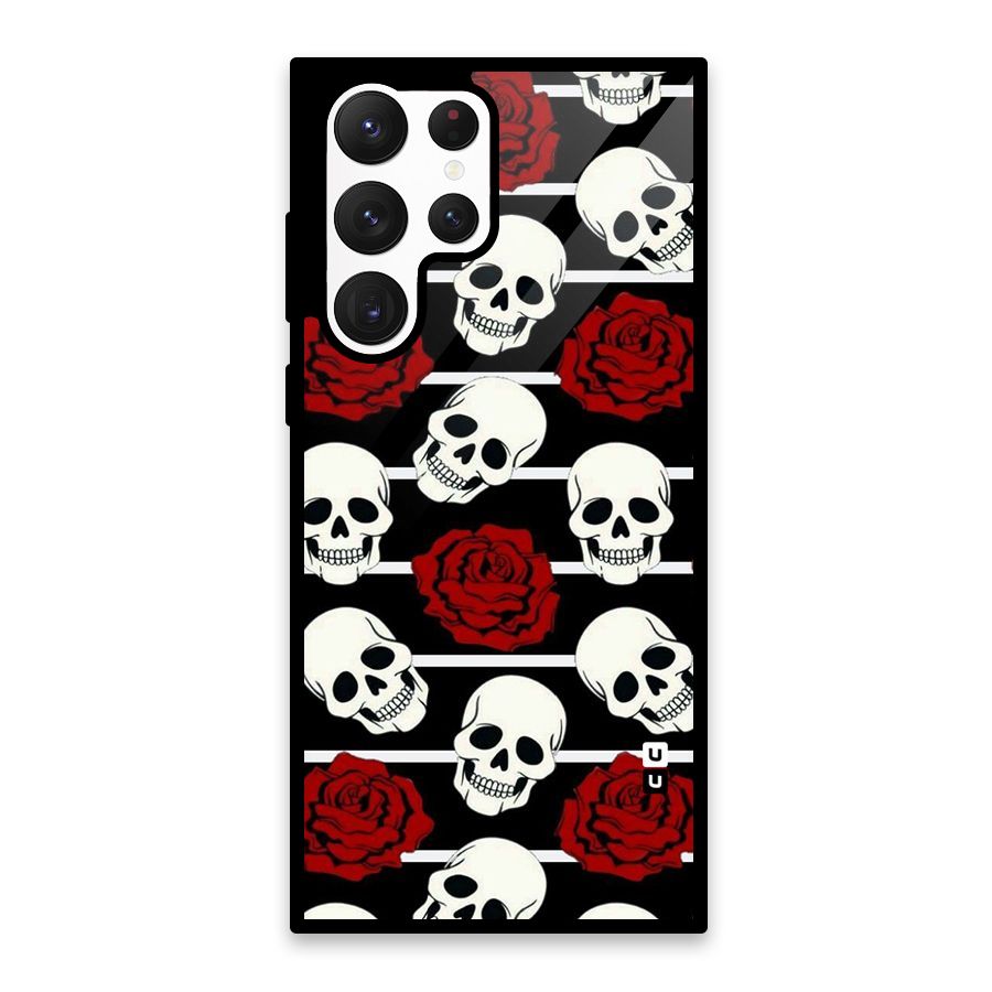 Adorable Skulls Glass Back Case for Galaxy S22 Ultra 5G