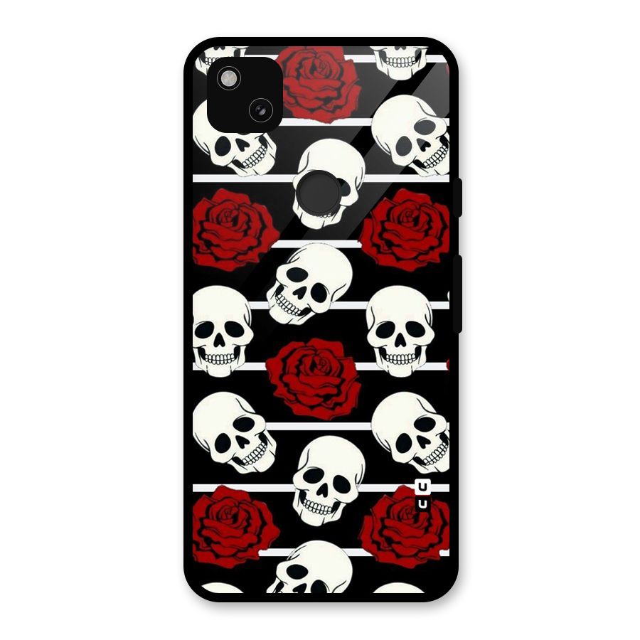 Adorable Skulls Glass Back Case for Google Pixel 4a