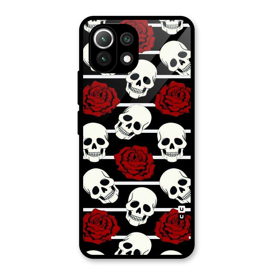 Adorable Skulls Glass Back Case for Mi 11 Lite