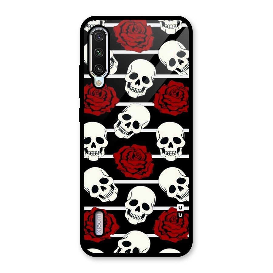 Adorable Skulls Glass Back Case for Mi A3