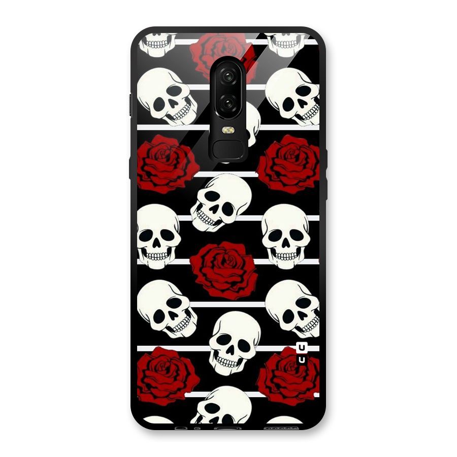 Adorable Skulls Glass Back Case for OnePlus 6