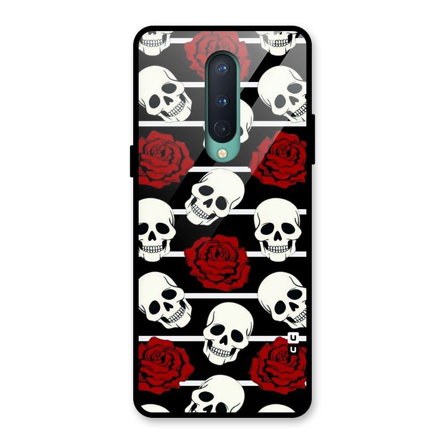 Adorable Skulls Glass Back Case for OnePlus 8