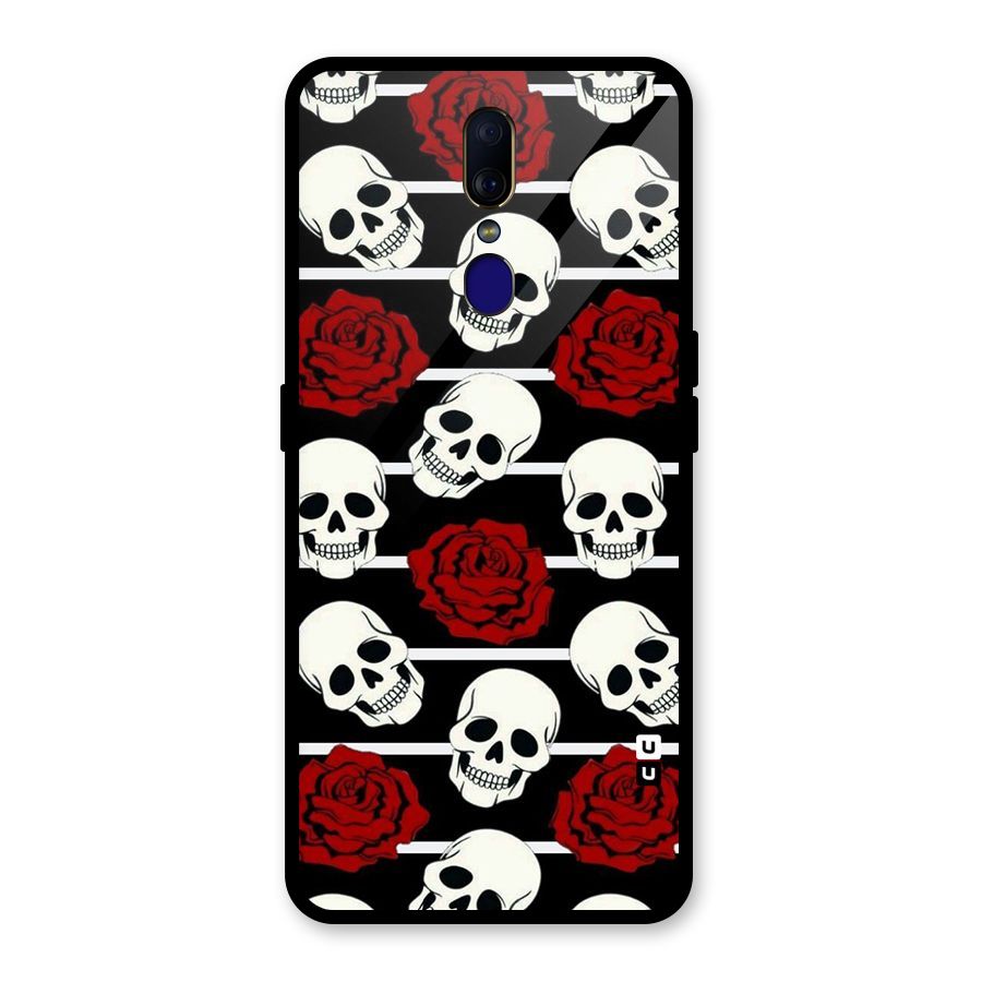 Adorable Skulls Glass Back Case for Oppo F11