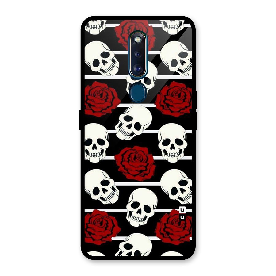 Adorable Skulls Glass Back Case for Oppo F11 Pro