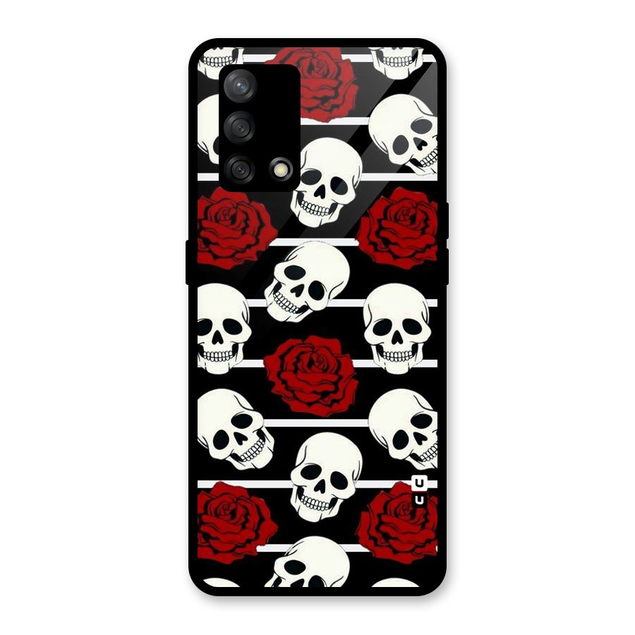 Adorable Skulls Glass Back Case for Oppo F19