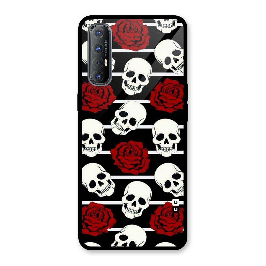 Adorable Skulls Glass Back Case for Oppo Reno3 Pro