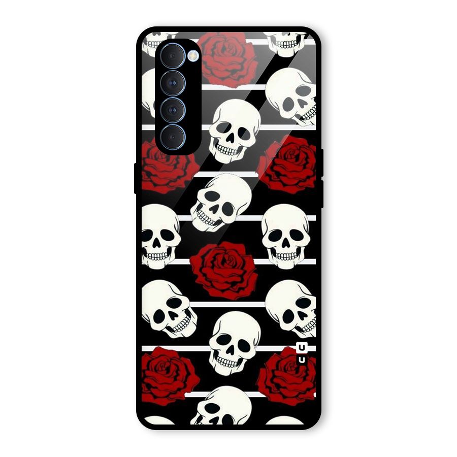 Adorable Skulls Glass Back Case for Oppo Reno4 Pro