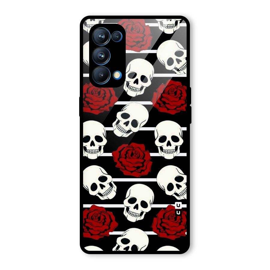 Adorable Skulls Glass Back Case for Oppo Reno5 Pro 5G