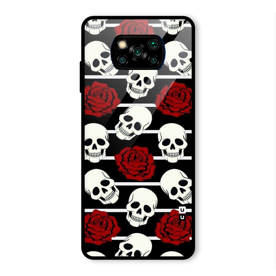 Adorable Skulls Glass Back Case for Poco X3 Pro