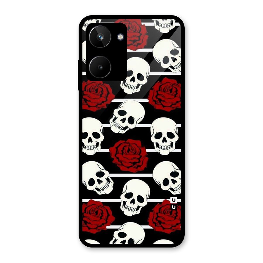 Adorable Skulls Glass Back Case for Realme 10