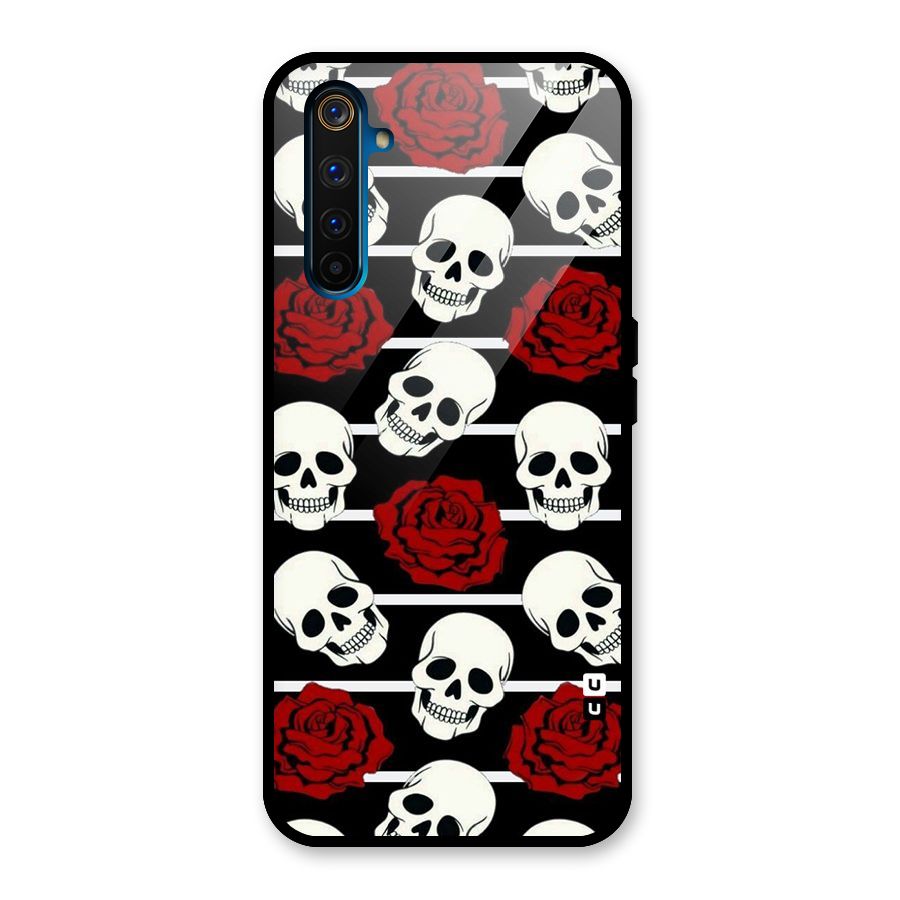 Adorable Skulls Glass Back Case for Realme 6 Pro