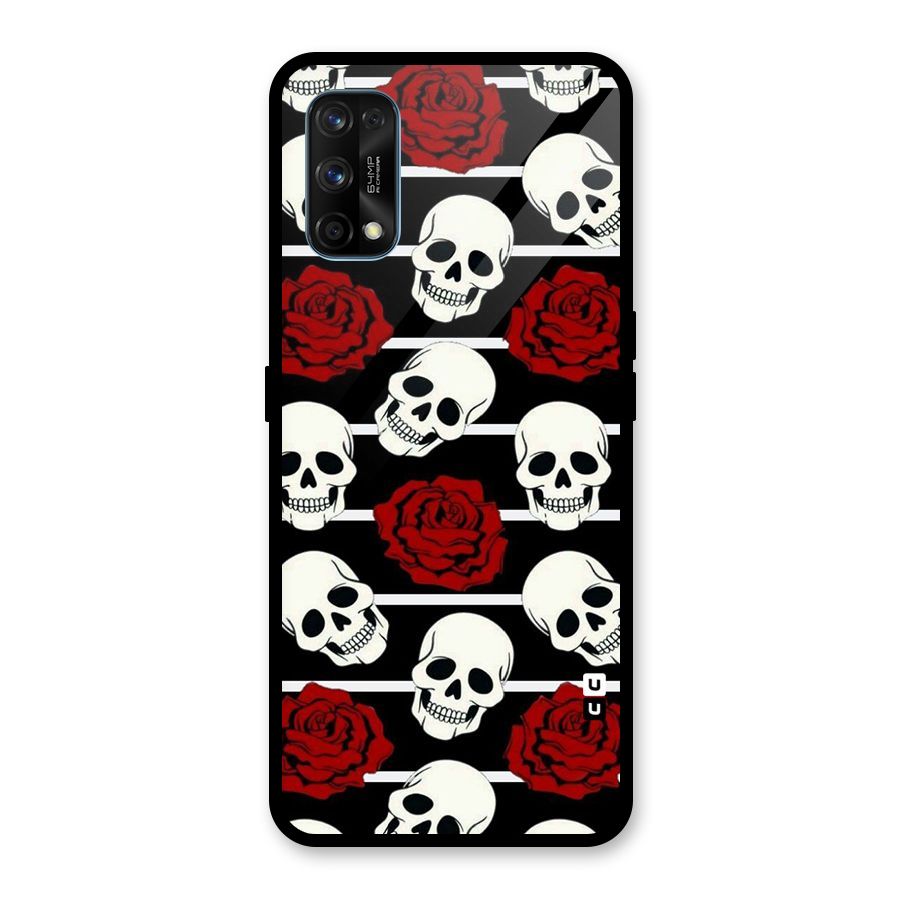 Adorable Skulls Glass Back Case for Realme 7 Pro