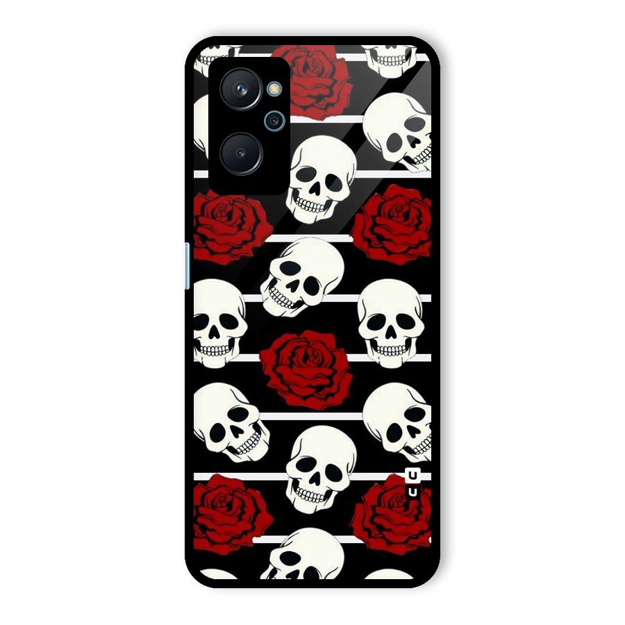 Adorable Skulls Glass Back Case for Realme 9i