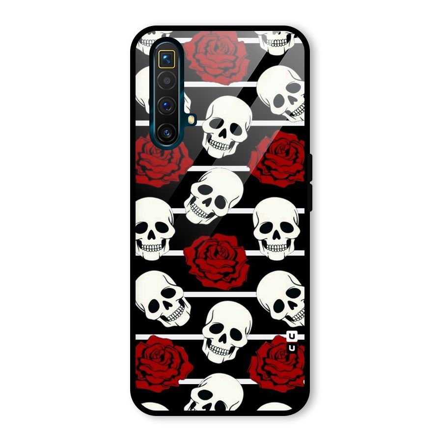 Adorable Skulls Glass Back Case for Realme X3 SuperZoom