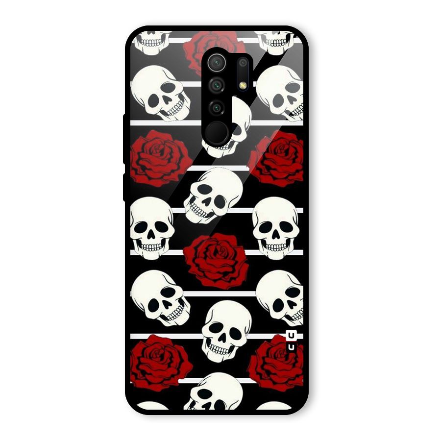 Adorable Skulls Glass Back Case for Redmi 9 Prime