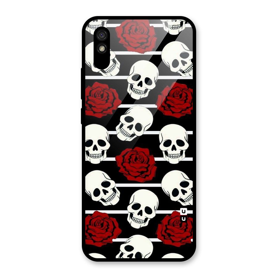 Adorable Skulls Glass Back Case for Redmi 9i