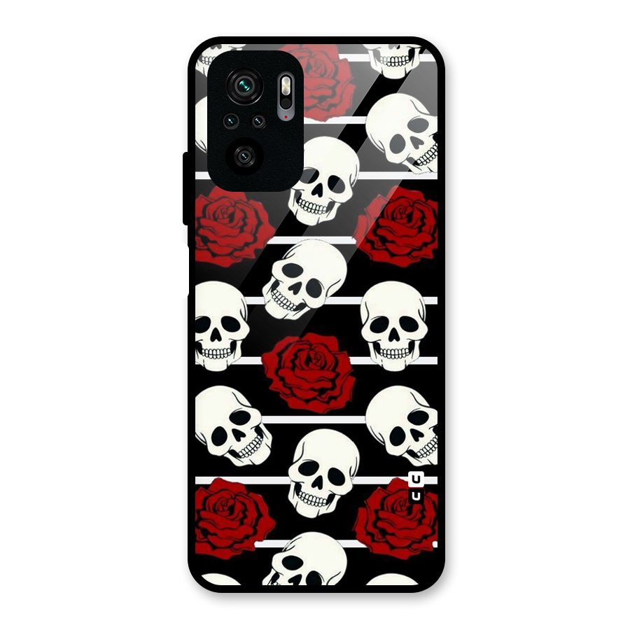 Adorable Skulls Glass Back Case for Redmi Note 10S