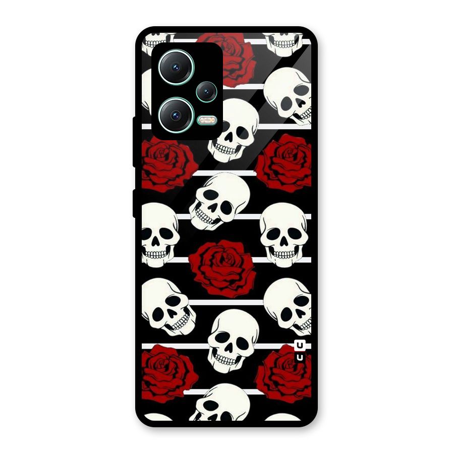 Adorable Skulls Glass Back Case for Redmi Note 12 5G