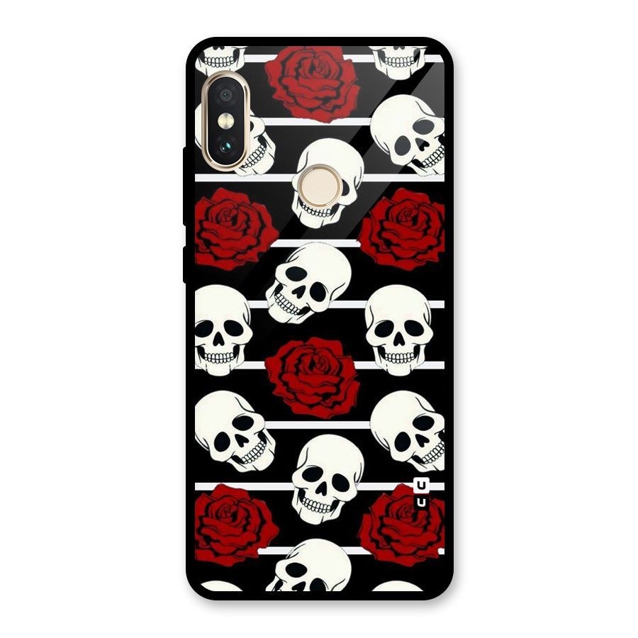 Adorable Skulls Glass Back Case for Redmi Note 5 Pro