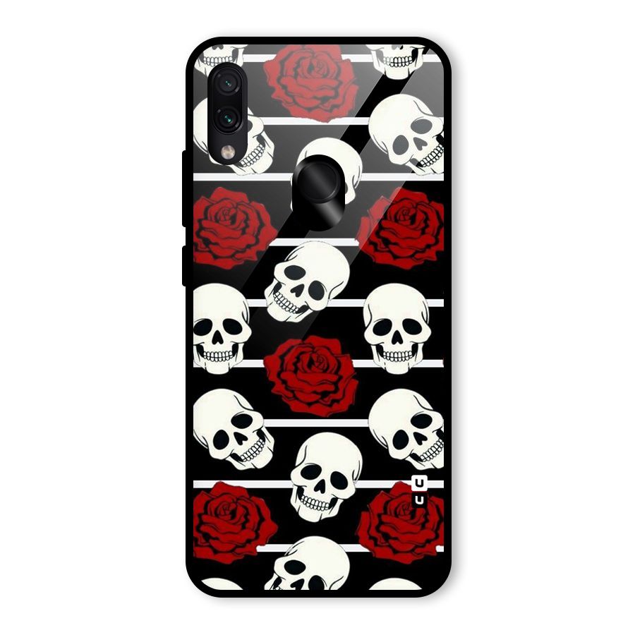 Adorable Skulls Glass Back Case for Redmi Note 7 Pro