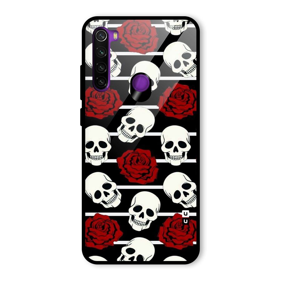 Adorable Skulls Glass Back Case for Redmi Note 8