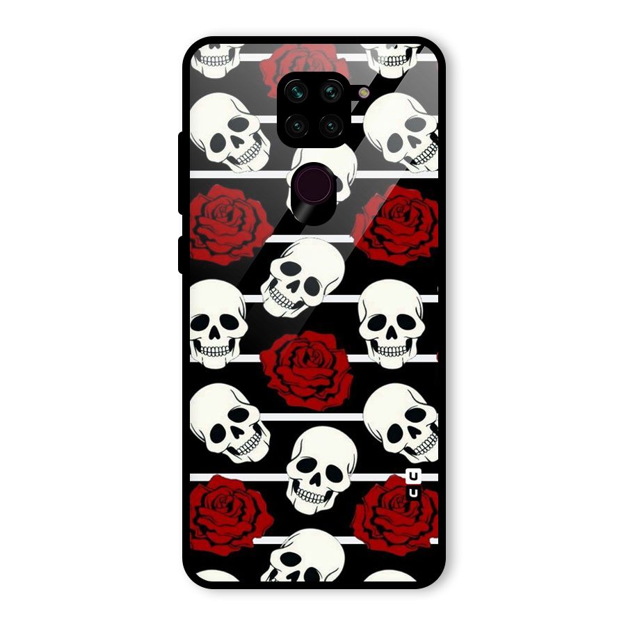 Adorable Skulls Glass Back Case for Redmi Note 9