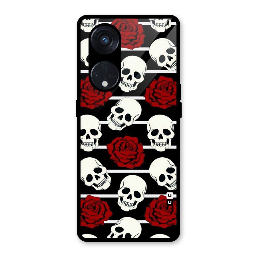 Adorable Skulls Glass Back Case for Reno8 T 5G