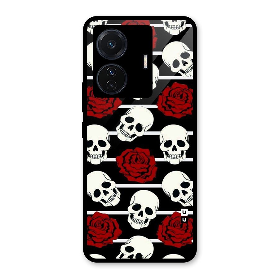 Adorable Skulls Glass Back Case for Vivo T1 Pro
