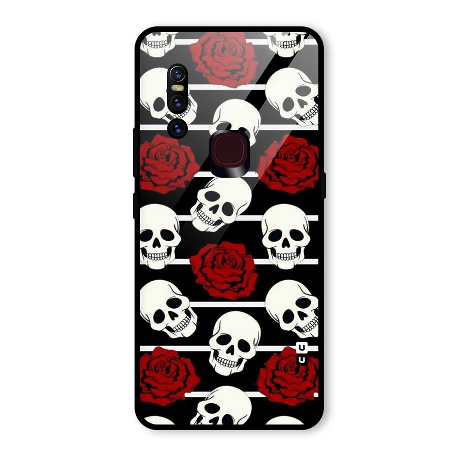 Adorable Skulls Glass Back Case for Vivo V15