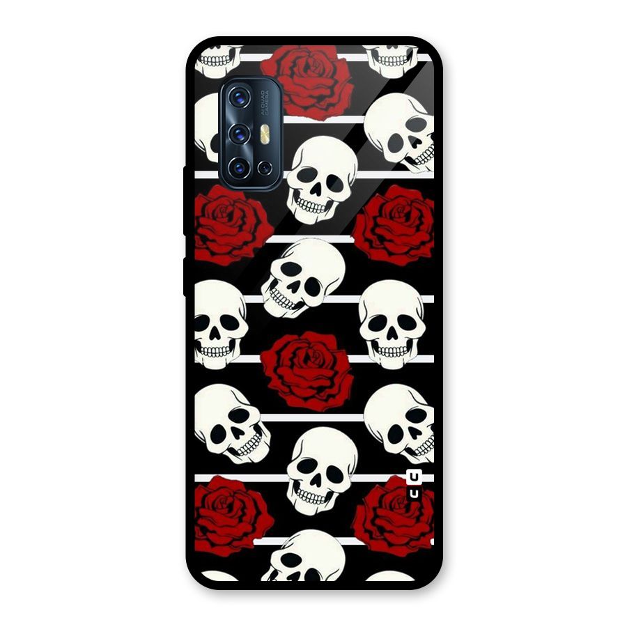 Adorable Skulls Glass Back Case for Vivo V17