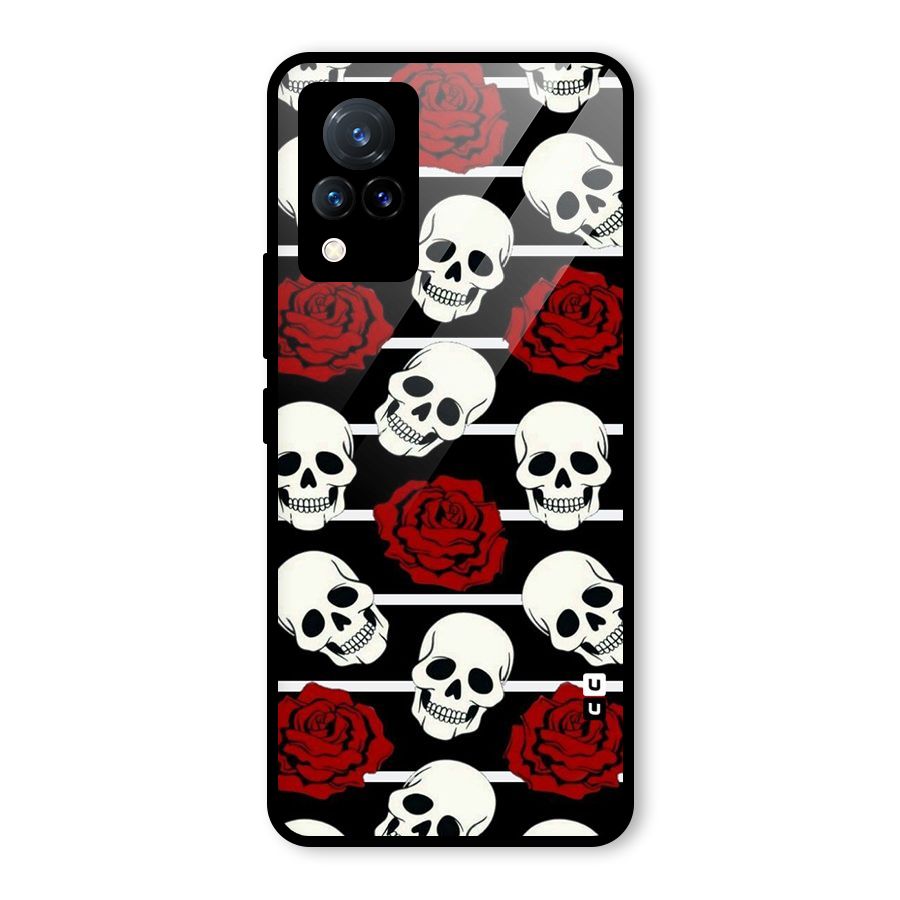 Adorable Skulls Glass Back Case for Vivo V21 5G