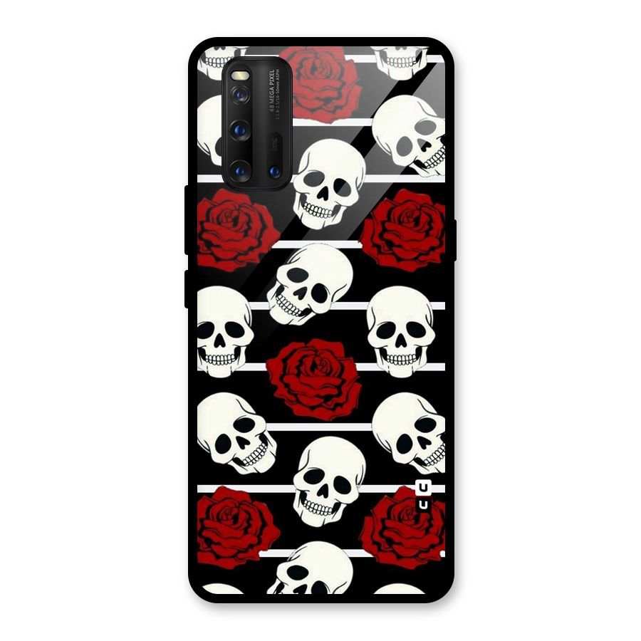 Adorable Skulls Glass Back Case for Vivo iQOO 3