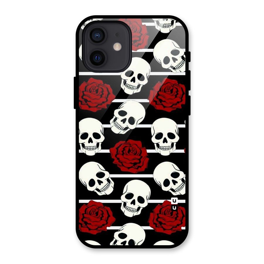 Adorable Skulls Glass Back Case for iPhone 12