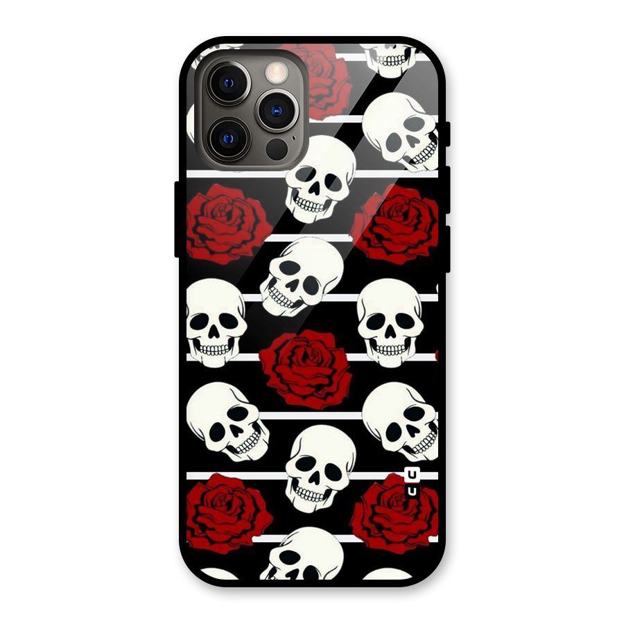 Adorable Skulls Glass Back Case for iPhone 12 Pro
