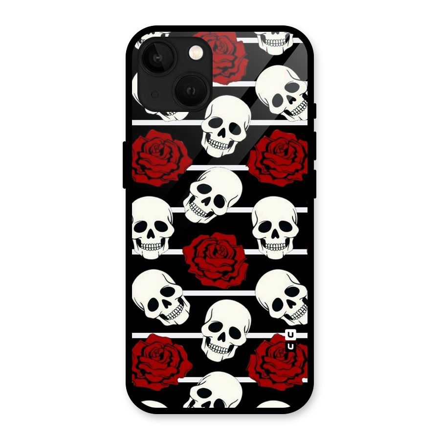 Adorable Skulls Glass Back Case for iPhone 13