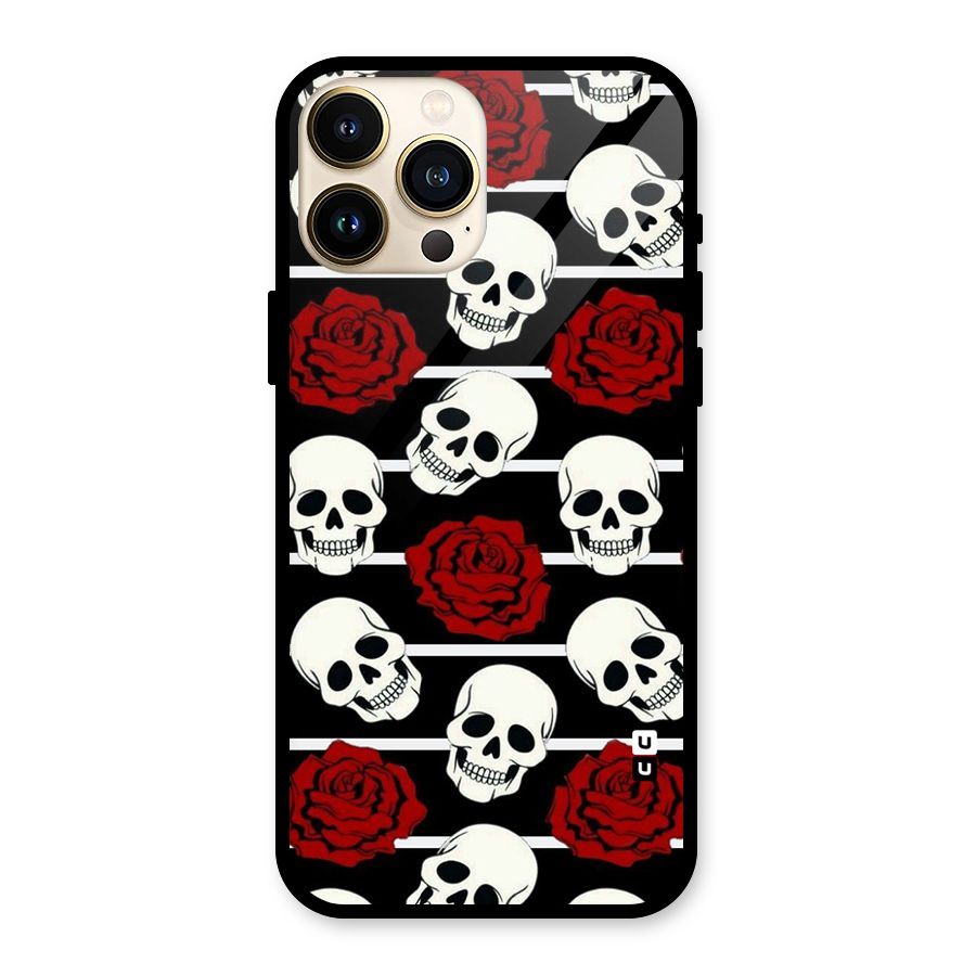Adorable Skulls Glass Back Case for iPhone 13 Pro Max