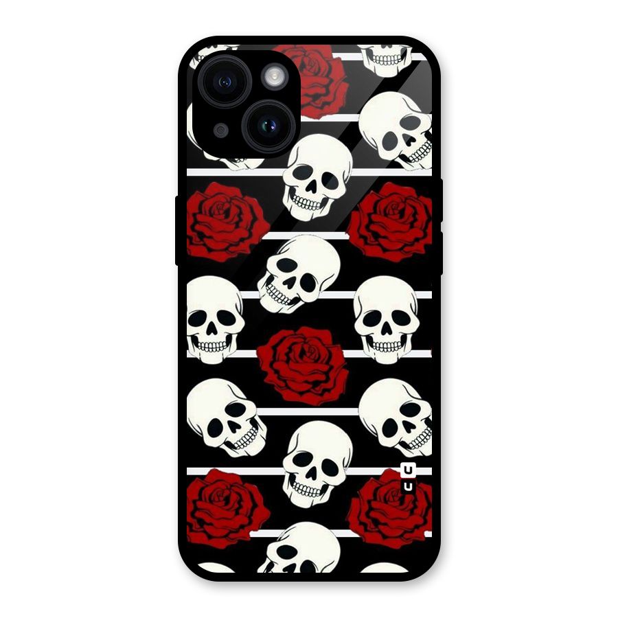 Adorable Skulls Glass Back Case for iPhone 14