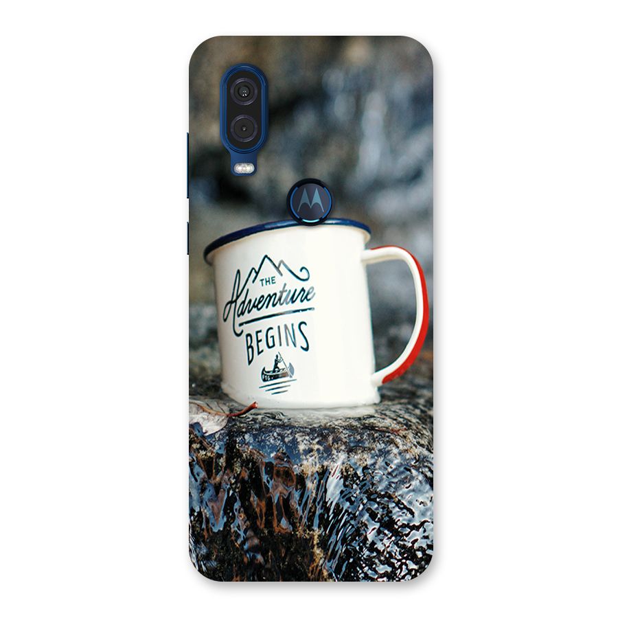 Adventure Begins Back Case for Motorola One Vision