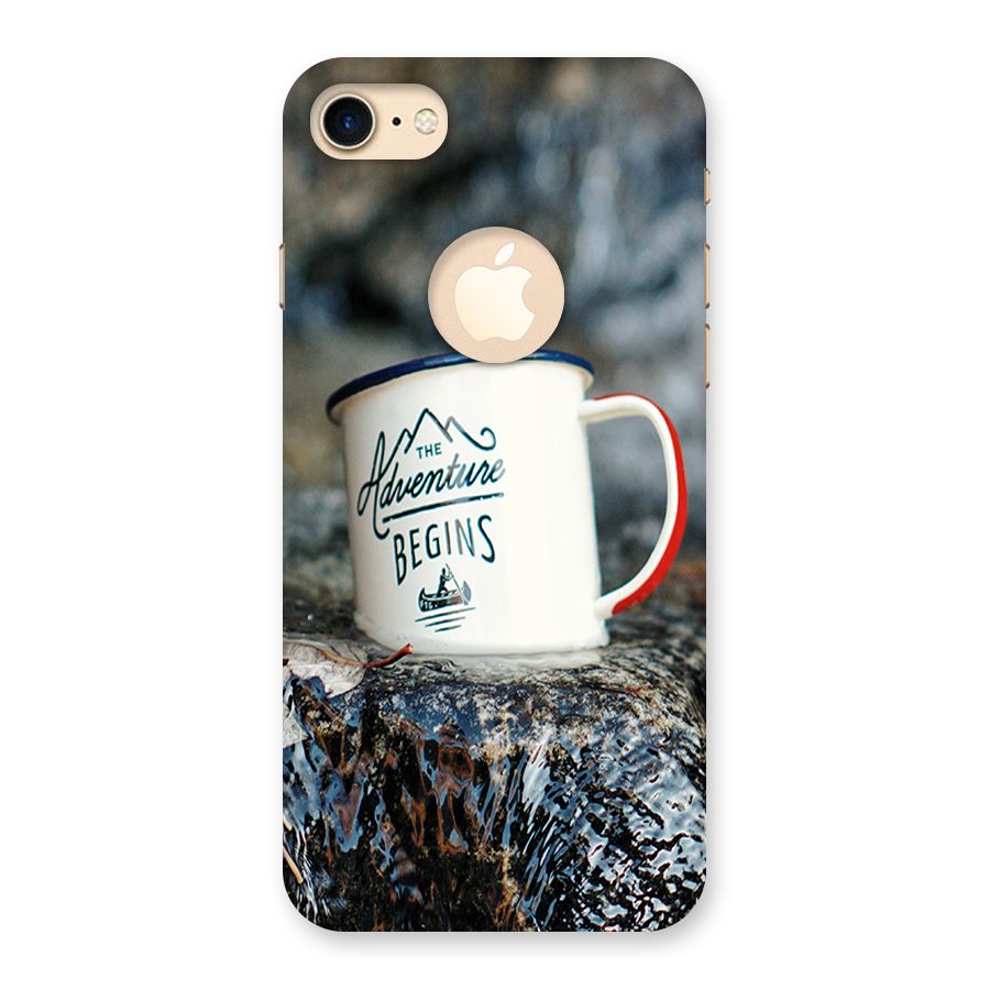 Adventure Begins Back Case for iPhone 7 Logo Cut