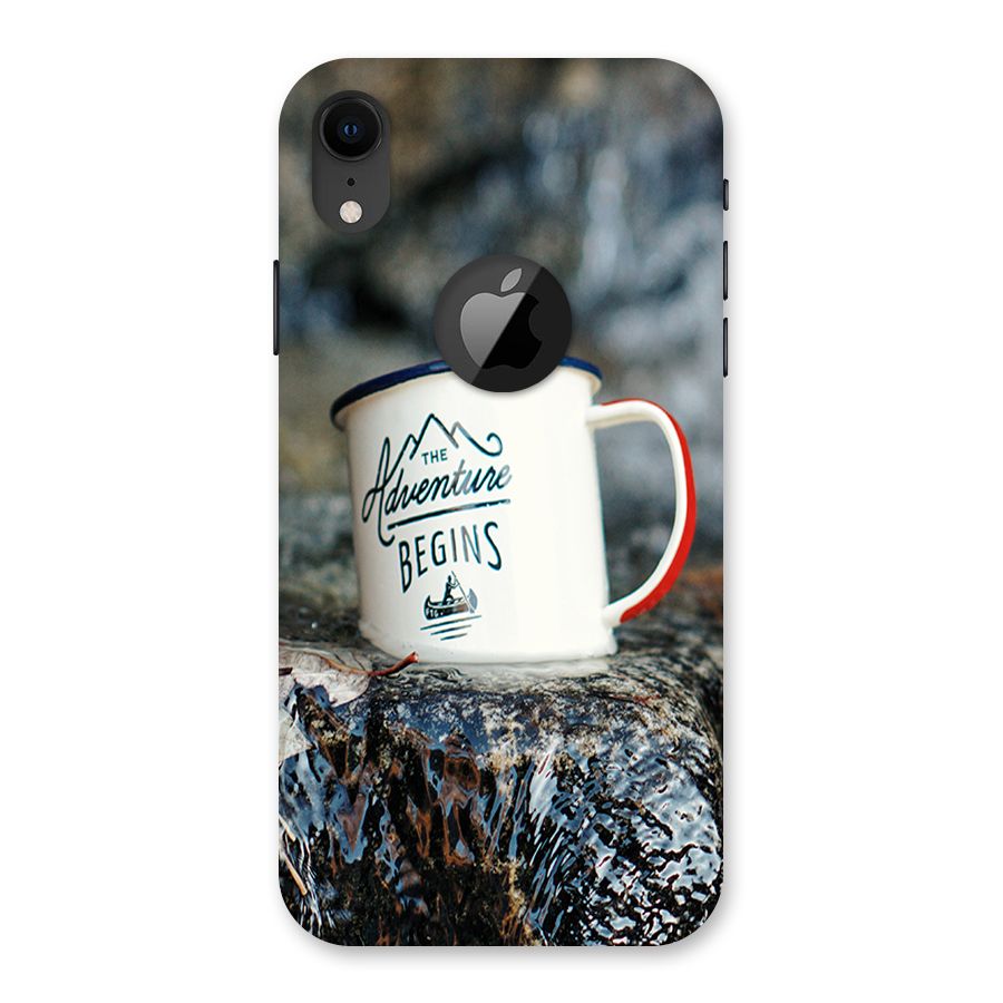 Adventure Begins Back Case for iPhone XR Logo Cut