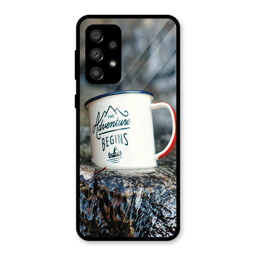 Adventure Begins Glass Back Case for Galaxy A32