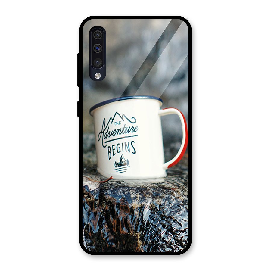 Adventure Begins Glass Back Case for Galaxy A50s