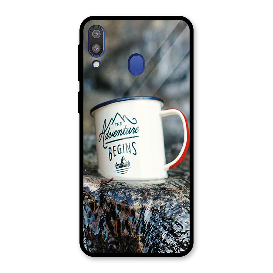 Adventure Begins Glass Back Case for Galaxy M20