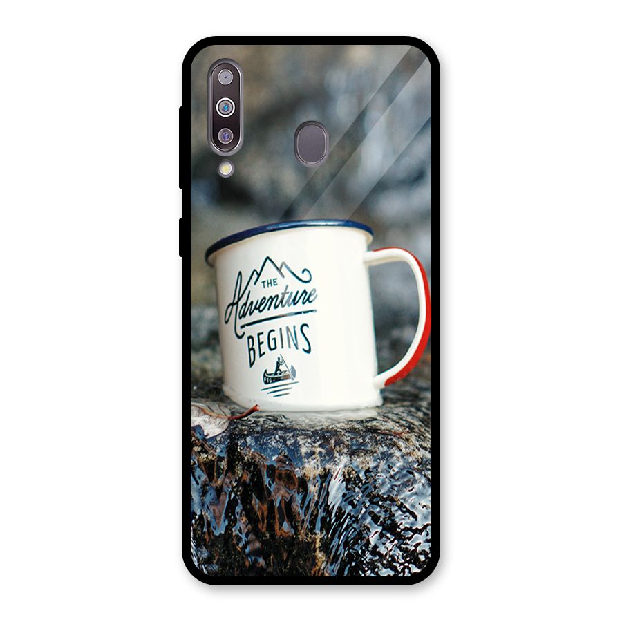 Adventure Begins Glass Back Case for Galaxy M30