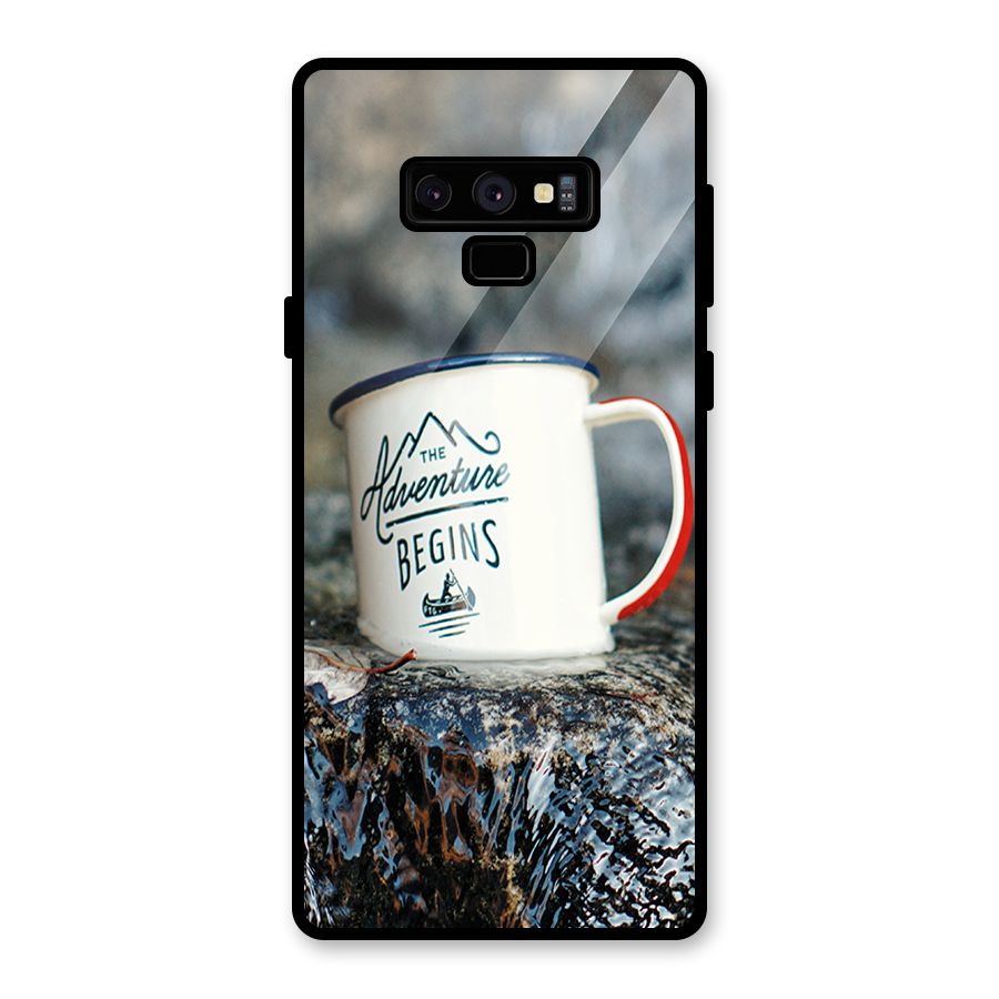 Adventure Begins Glass Back Case for Galaxy Note 9