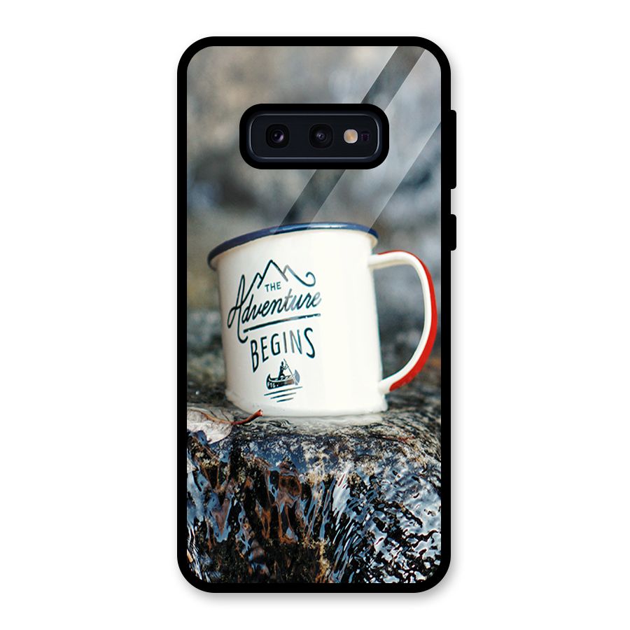 Adventure Begins Glass Back Case for Galaxy S10e