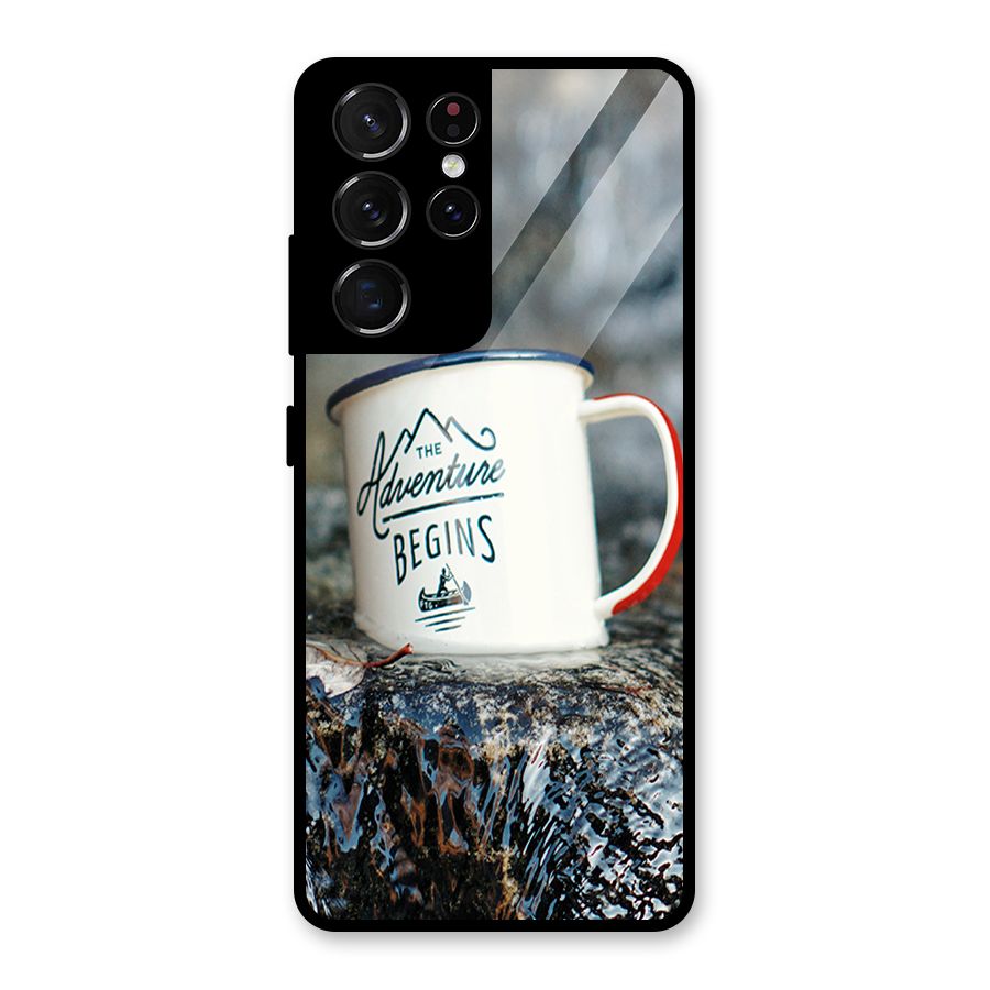 Adventure Begins Glass Back Case for Galaxy S21 Ultra 5G