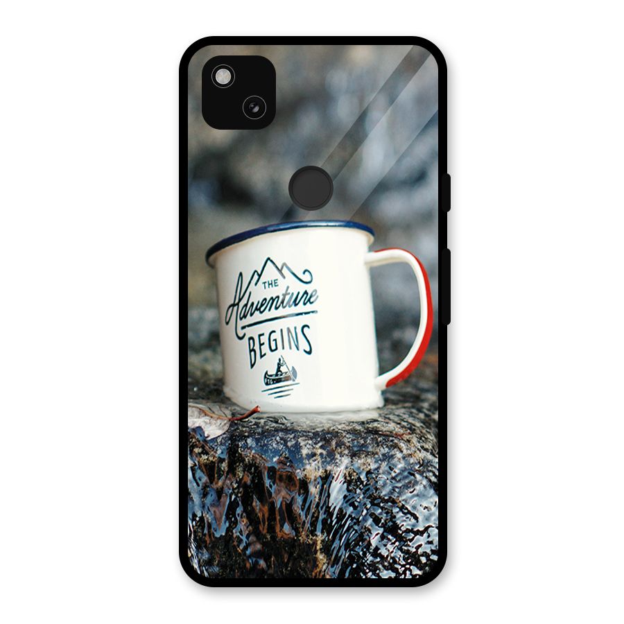 Adventure Begins Glass Back Case for Google Pixel 4a