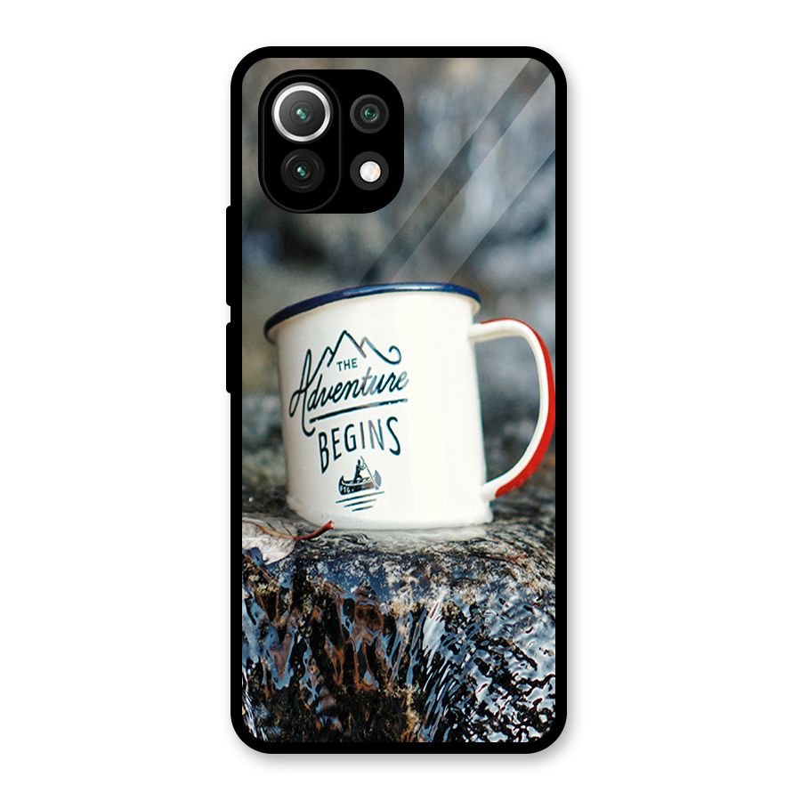 Adventure Begins Glass Back Case for Mi 11 Lite